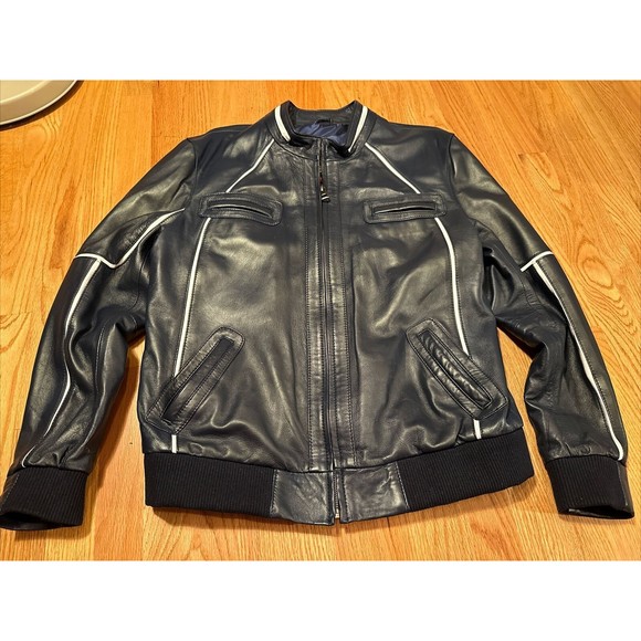 Giorgio Di Mare Leather Jacket, Size: 3 XL Black - Picture 1 of 7